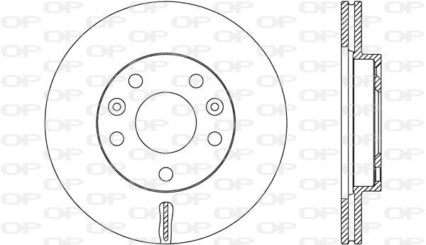 OPEN PARTS Тормозной диск BDA2656.20